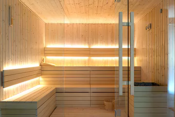 Modern Sauna Setup in Newcastle, Ontario