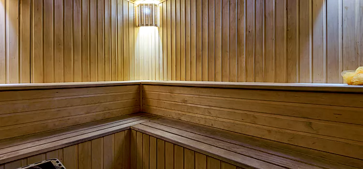 Modern Outdoor Sauna  Setup in Newcastle, Ontario
