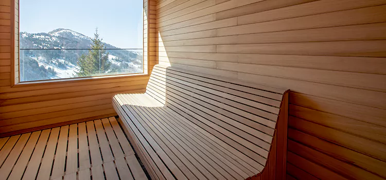 Luxury Pine Wood Sauna Restoration and Refurbishment in Newcastle, ON