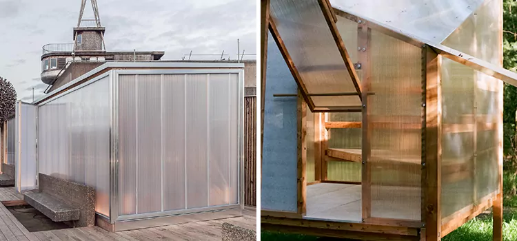 Transparent Wall Sauna in Newcastle, ON